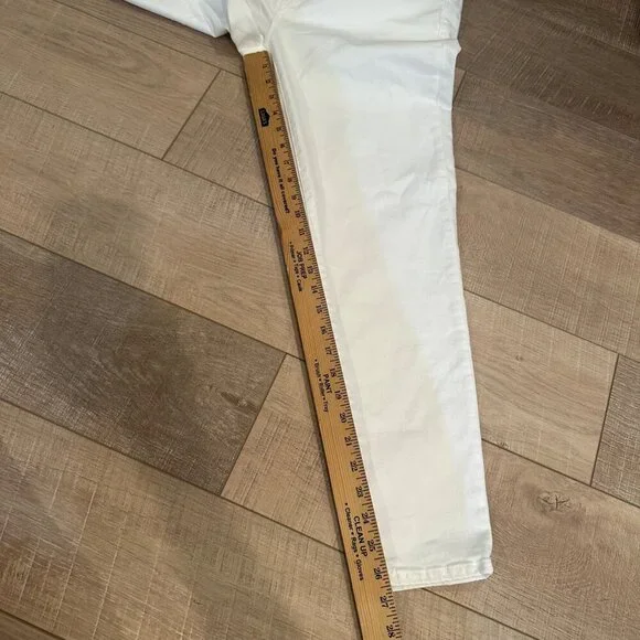 J CREW WOMENS JEANS SIZE 31 8" TOOTHPICK WHITE NEW - Picture 3 of 11